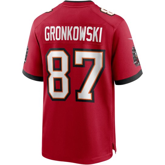 Camisa Tampa Bay Buccaneers Rob Gronkowski n° 87 Nike Game Masculina