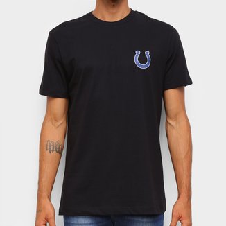 Camiseta Black Pack NFL Indianapolis Colts New Era Logo Shield Masculina