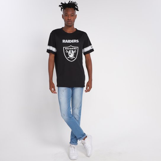 Camiseta Las Vegas Raiders New Era Jersey Urban Tech Logo Masculina