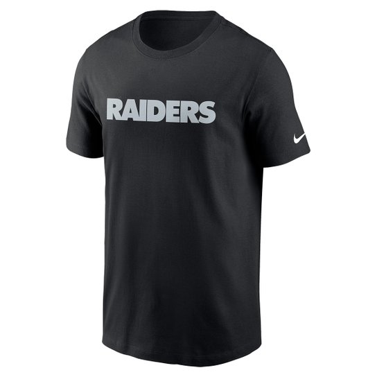 Camiseta Las Vegas Raiders Nike Wordmark Masculina