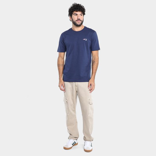 Camiseta New Era NFL New England Patriots Patch Neepat Masculina