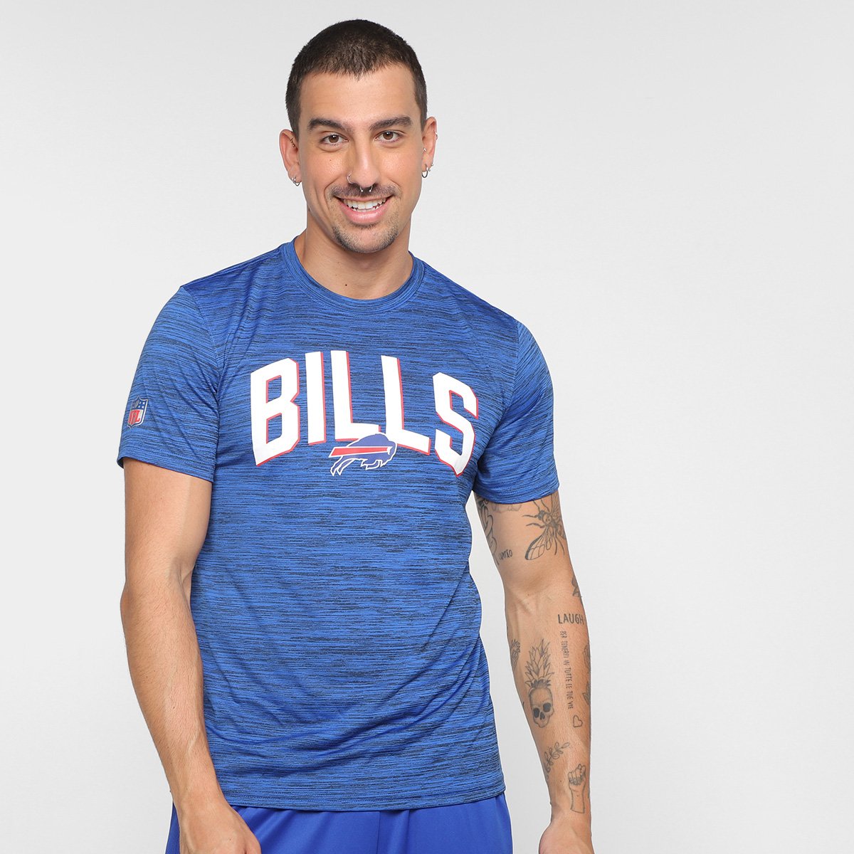 Camiseta NFL Buffalo Bills Nike Drop Dri-Fit Team Velocity Masculina
