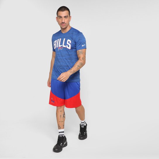 Camiseta NFL Buffalo Bills Nike Drop 2 Dri-Fit Team Velocity Masculina