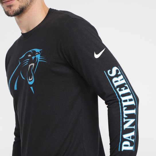 Camiseta NFL Caroline Panthers Nike Manga Longa Masculina