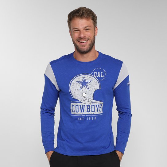 Camiseta NFL Dallas Cowboys Nike Manga Longa Masculina
