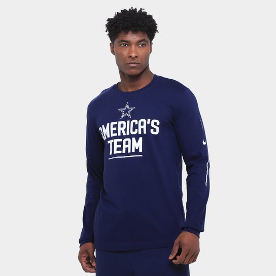 Camiseta NFL Dallas Cowboys Nike Manga Longa Masculina