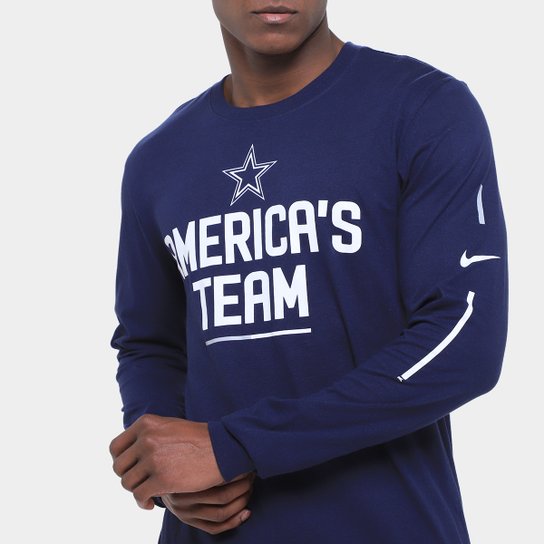 Camiseta NFL Dallas Cowboys Nike Manga Longa Masculina