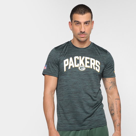 Camiseta NFL Green Bay Packers Nike Drop 2 Dri-Fit Team Velocity Masculina