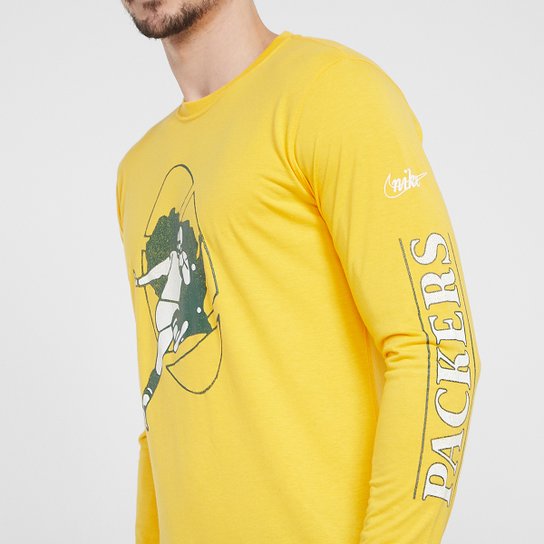 Camiseta NFL Green Bay Packers Nike Manga Longa Masculina