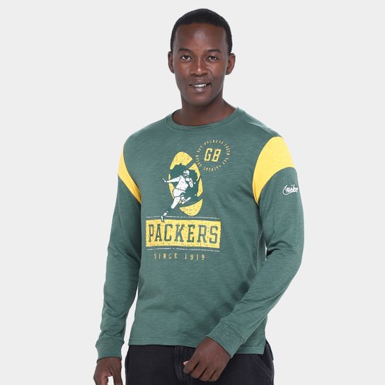Camiseta NFL Green Bay Packers Nike Manga Longa Masculina