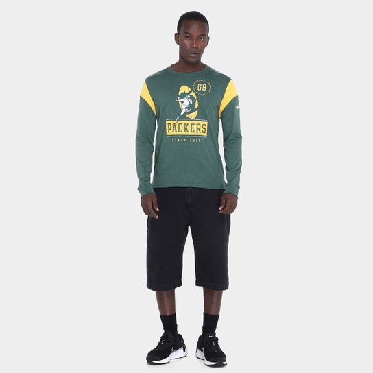 Camiseta NFL Green Bay Packers Nike Manga Longa Masculina