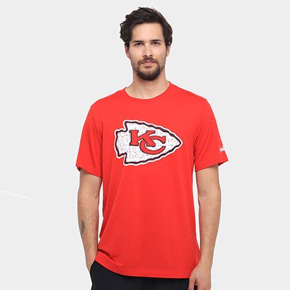 シャツ Kansas City Chiefs Microsoft shirt NFL Camiseta New Era Kansas City Chiefs Logo Time NFL Branco - FIRST
