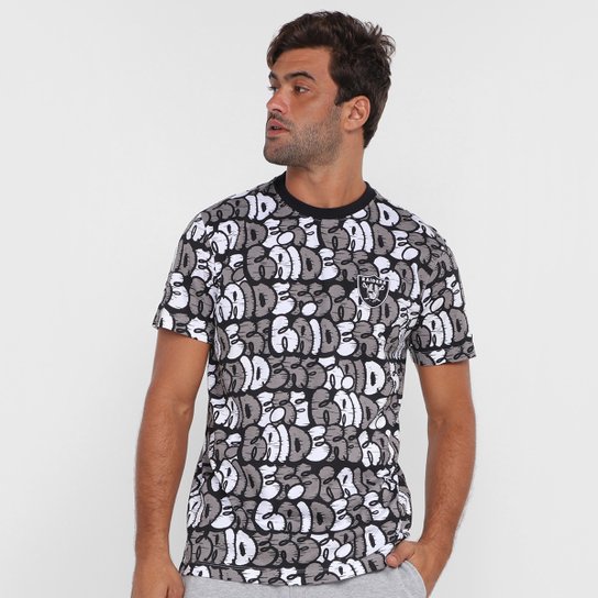 Camiseta NFL Las Vegas Raiders New Era Street Life Sopa De Letra Masculina