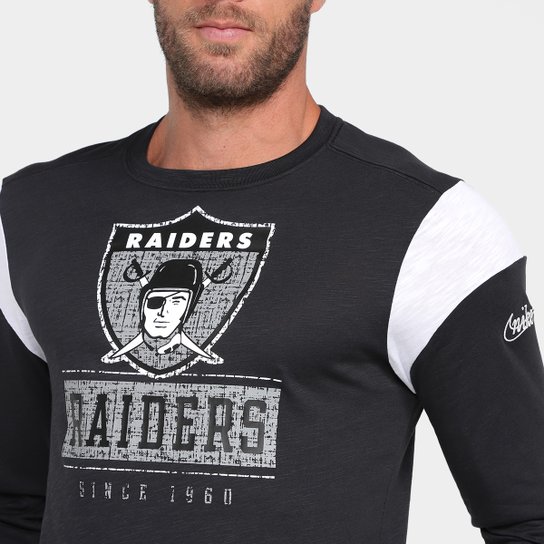 Camiseta NFL Las Vegas Raiders Nike Manga Longa Masculina