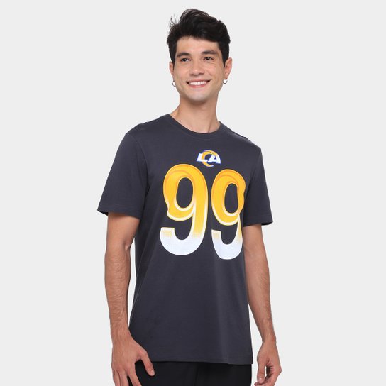 Camiseta NFL Los Angeles Rams Aaron Donald n° 99 Masculina