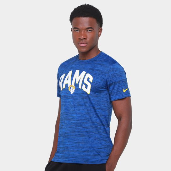 Camiseta NFL Los Angeles Rams Nike Drop 2 Dri-Fit Team Velocity Masculina