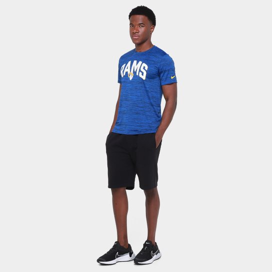 Camiseta NFL Los Angeles Rams Nike Drop 2 Dri-Fit Team Velocity Masculina