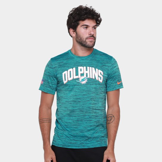 Camiseta NFL Miami Dolphins Nike Drop 2 Dri-Fit Team Velocity Masculina