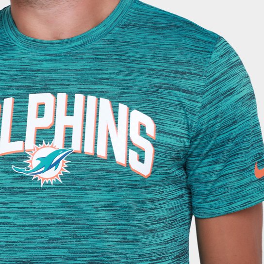 Camiseta NFL Miami Dolphins Nike Drop 2 Dri-Fit Team Velocity Masculina
