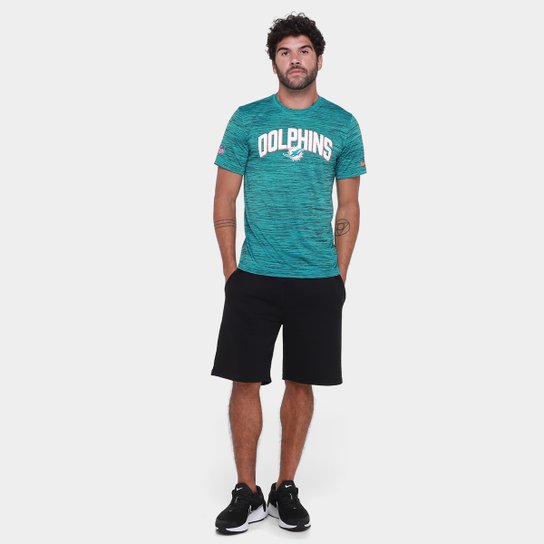 Camiseta NFL Miami Dolphins Nike Drop 2 Dri-Fit Team Velocity Masculina