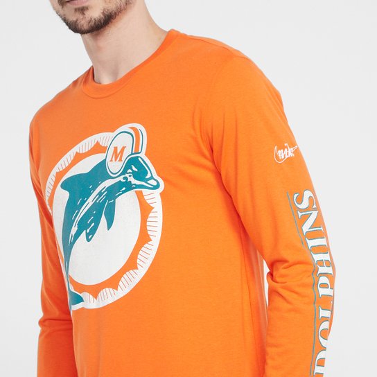 Camiseta NFL Miami Dolphins Nike Manga Longa Masculina