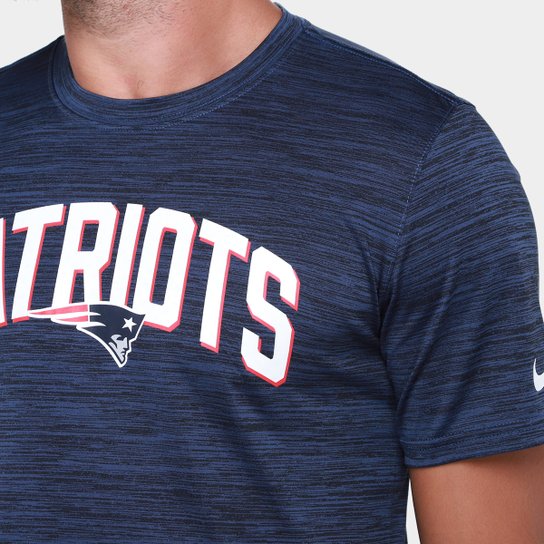 Camiseta NFL New England Patriots Nike Drop 2 Dri-fit Team Velocity Masculina