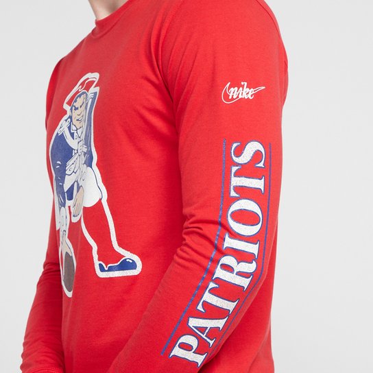 Camiseta NFL New England Patriots Nike Manga Longa Masculina