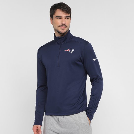Camiseta NFL New England Patriots Nike Pacer Manga Longa Masculina