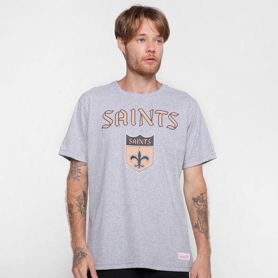 Camiseta NFL New Orleans Saints Mitchell & Ness Masculina