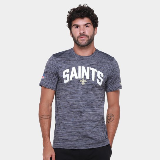Camiseta NFL New Orleans Saints Nike Drop 2 Dri-fit Team Velocity Masculina