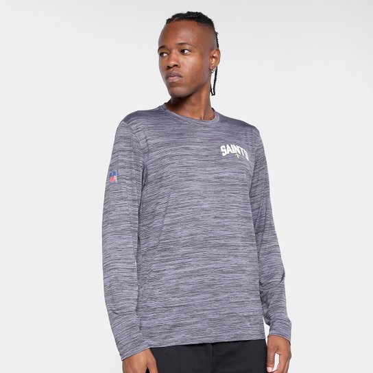 Camiseta NFL New Orleans Saints Nike Manga Longa Masculina