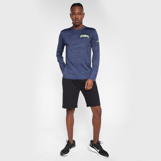 Camiseta NFL Seattle Seahawks Nike Manga Longa Masculina