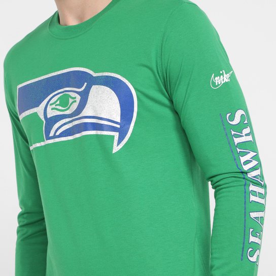 Camiseta NFL Seattle Seahawks Nike Manga Longa Masculina