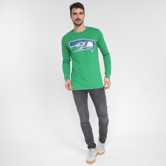 Camiseta NFL Seattle Seahawks Nike Manga Longa Masculina