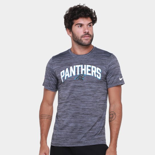 Camiseta Nike Carolina Panthers Drop 2 Dri-FIT Team Velocity Masculina