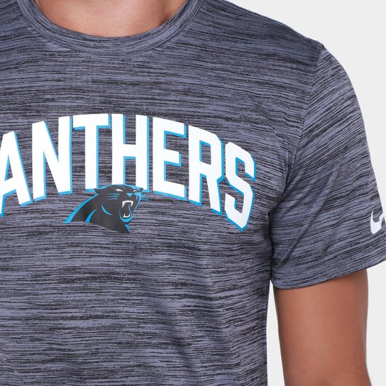 Camiseta Nike Carolina Panthers Drop 2 Dri-FIT Team Velocity Masculina