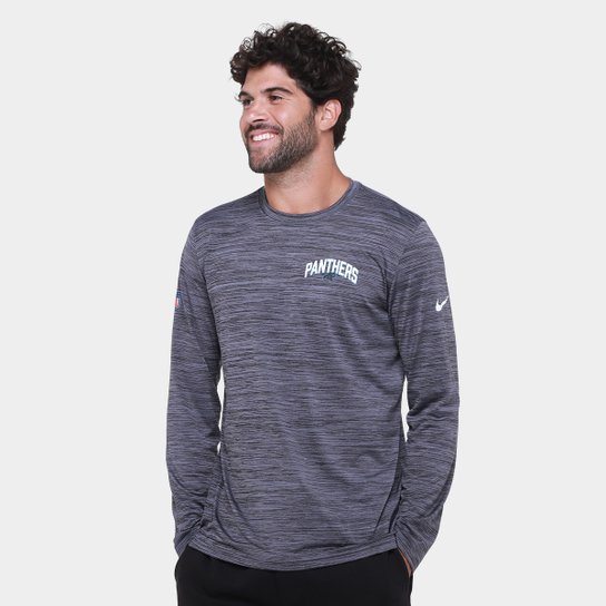 Camiseta Nike Carolina Panthers Drop 2 Dri-FIT Team Velocity Masculina