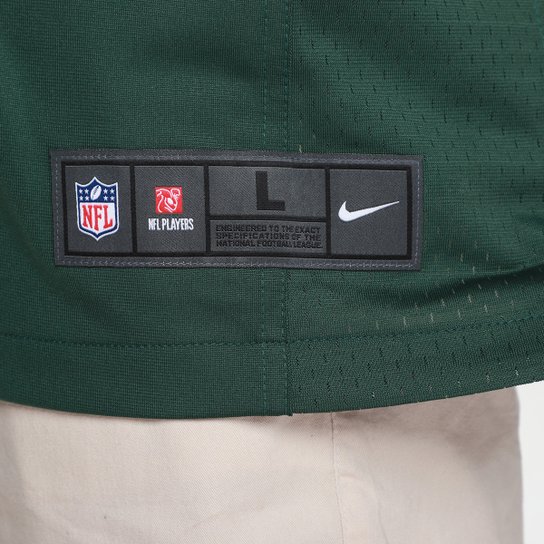 Camiseta Nike Green Bay Packers Josh Jacobs n° 8 Game Masculina