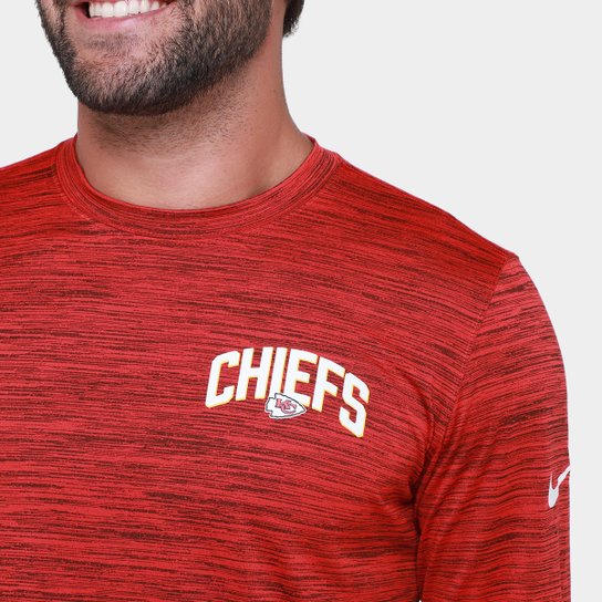 Camiseta Nike Kansas City Chiefs Drop 2 Dri-FIT Team Velocity Masculina