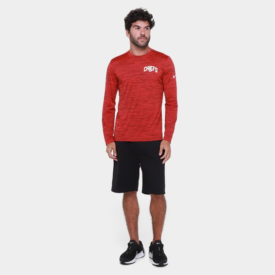 Camiseta Nike Kansas City Chiefs Drop 2 Dri-FIT Team Velocity Masculina