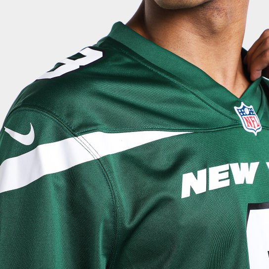 Camiseta Nike New York Jets Aaron Rodgers n° 8 Game Masculina