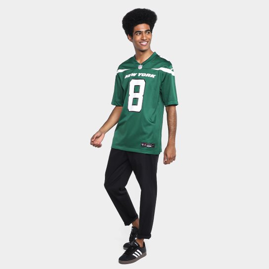 Camiseta Nike New York Jets Aaron Rodgers n° 8 Game Masculina