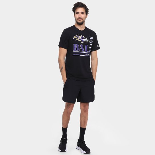 Camiseta Nike NFL Baltimore Ravens Triblend Logo Masculina