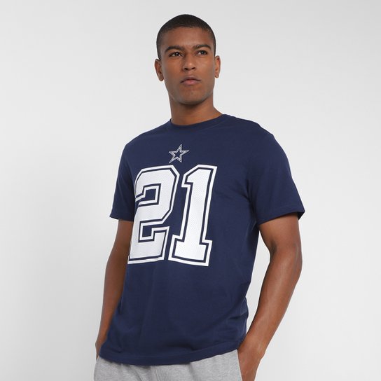 Camiseta Nike NFL Dallas Cowboys Ezekiel Elliott n° 21 Masculina