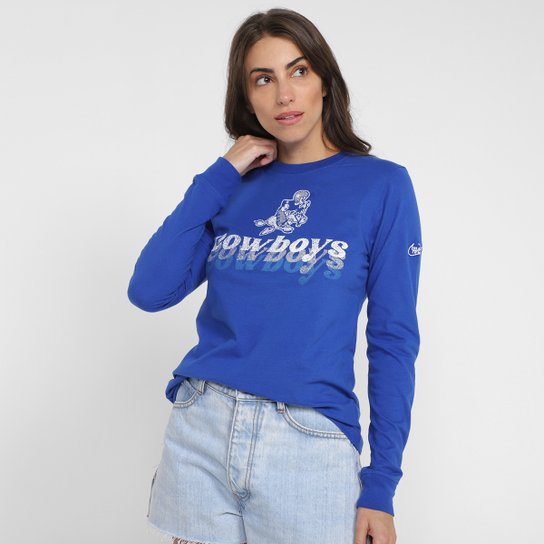 Camiseta Nike NFL Dallas Cowboys Historic Manga Longa Feminina