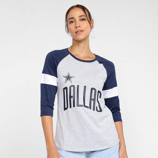 Camiseta Nike NFL Dallas Cowboys Slub 3Q Raglan Feminina