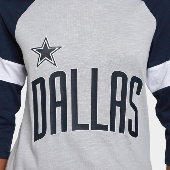 Camiseta Nike NFL Dallas Cowboys Slub 3Q Raglan Feminina