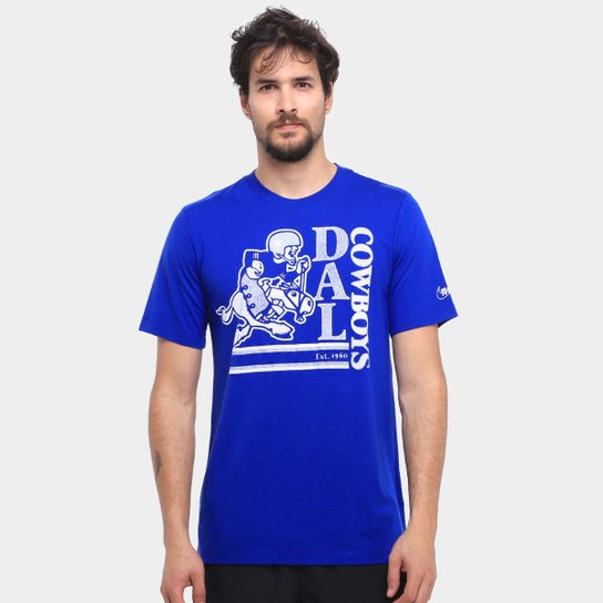 Camiseta Nike NFL Dallas Cowboys Triblend Logo Masculina