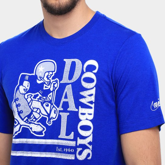 Camiseta Nike NFL Dallas Cowboys Triblend Logo Masculina