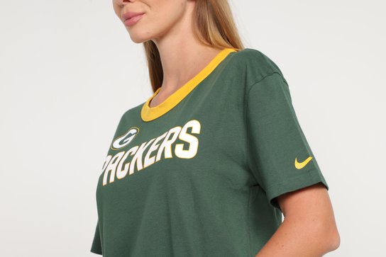 Camiseta Nike NFL Green Bay Packers High Hip Fashion Feminina